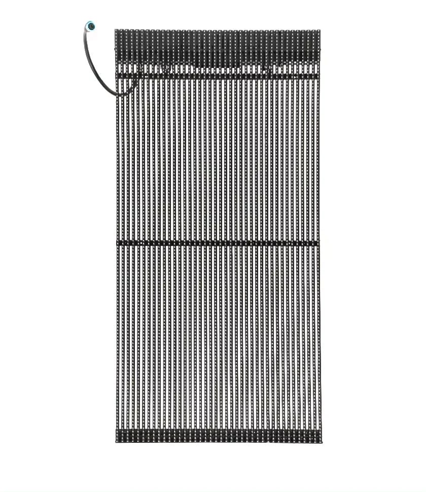 China FULL Color SMD Transparent Video Wall P3.91 Transparent Glass Led Display Screen Advertising Sign