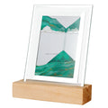 Quicksand Painting Ornament Led Table Lamp Moving Sand Art Picture Timer Hourglass Deep Sea Flowing Sand Frame