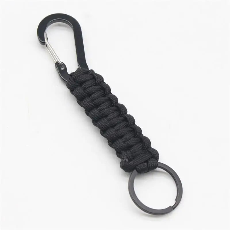 Outdoor Survival Climbing Key Chain Umbrella Rope Woven Key Chain Ring Umbrella Rope Pendant Keyring