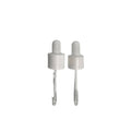 18/410 Smooth White Screw Cap Glass Dropper Pipette Non-Spill Silicon+Plastic Cap 30ml Capacity Essential Oil Bottles/Cups