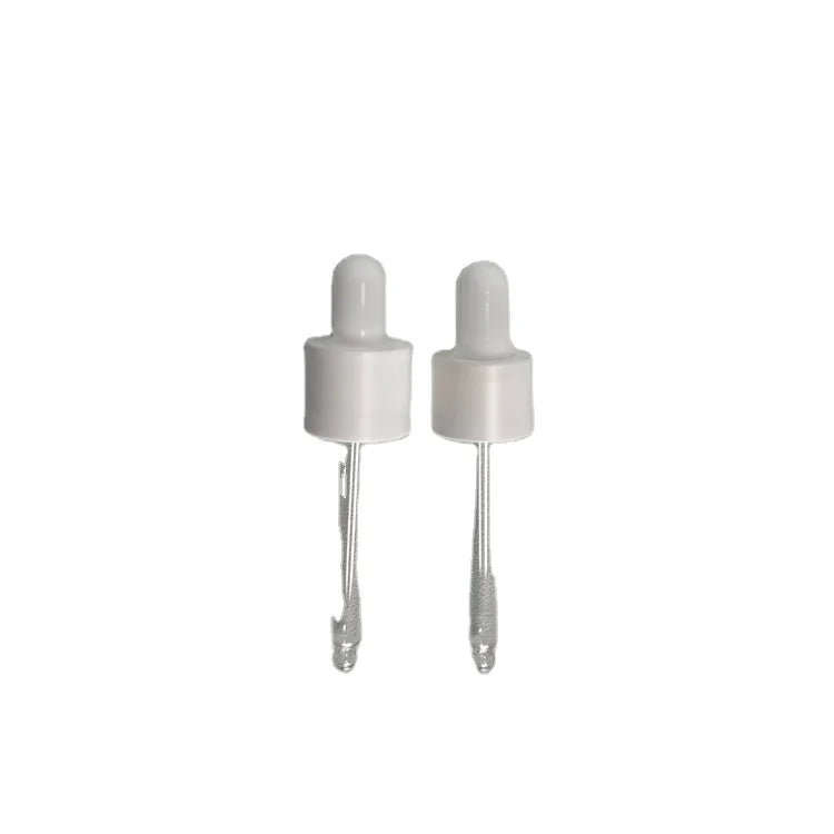18/410 Smooth White Screw Cap Glass Dropper Pipette Non-Spill Silicon+Plastic Cap 30ml Capacity Essential Oil Bottles/Cups