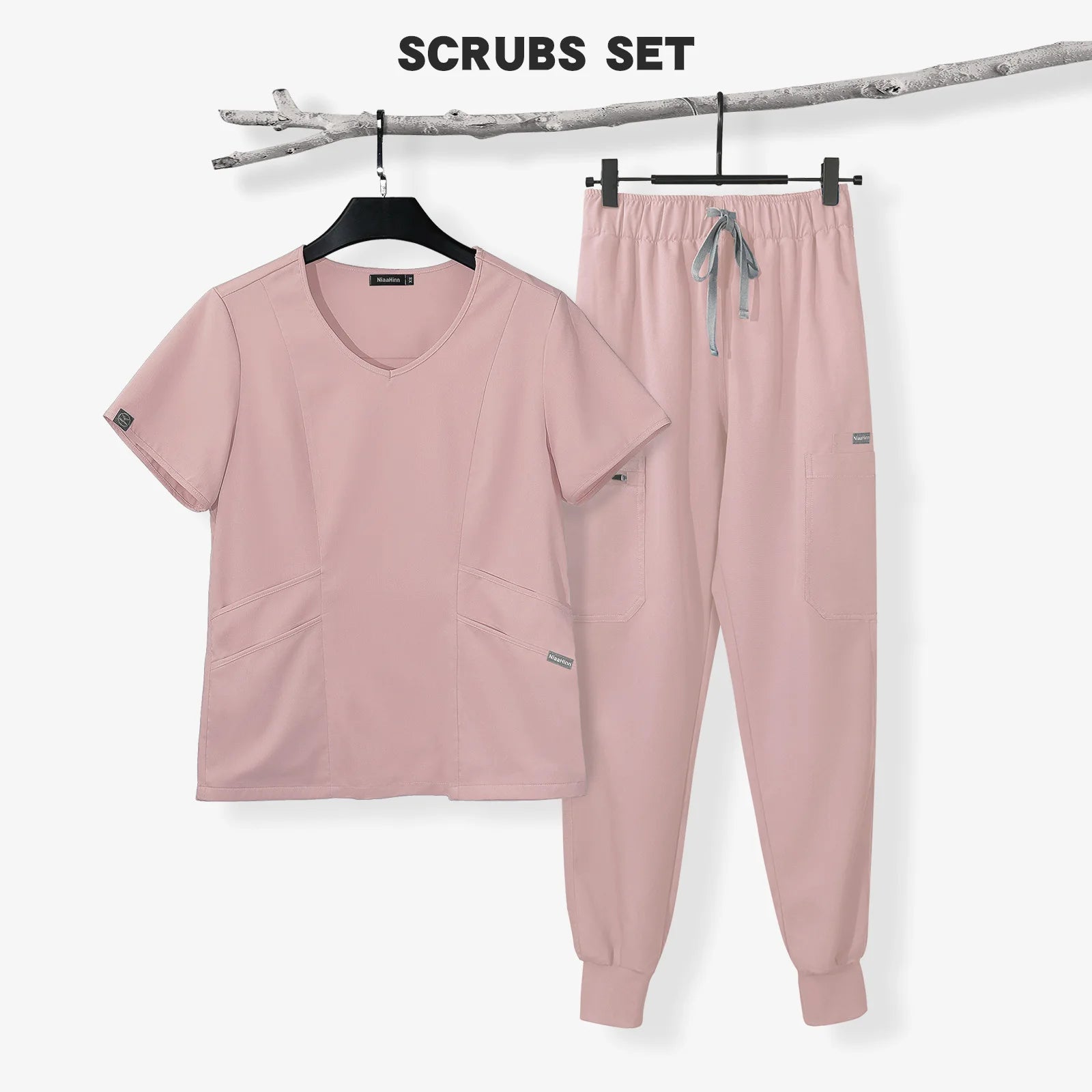 42050 in Stock Peach Collar Triathlon Suit Women Hot Selling Women Yoga Suit Sport Wear Active Wear Nurse Uniform Dress