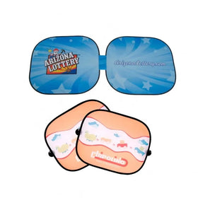 Lightweight Material Car Sunshade Custom Printing Logo Nylon Car Side Sun Shade