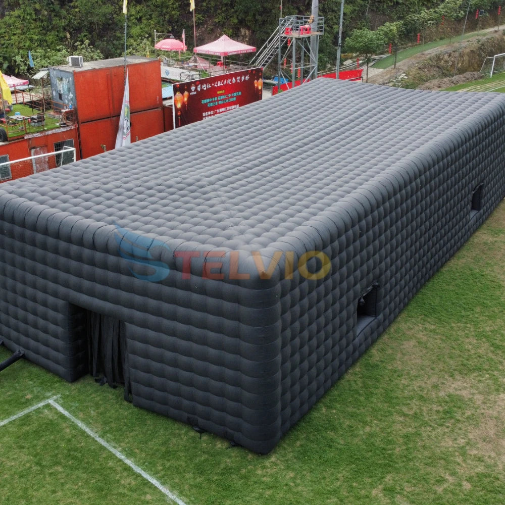Custom Black Large Blow up Portable Led Lighting Nightclub Party Event Disco Air Tent Mobile Inflatable Nightclub Tent