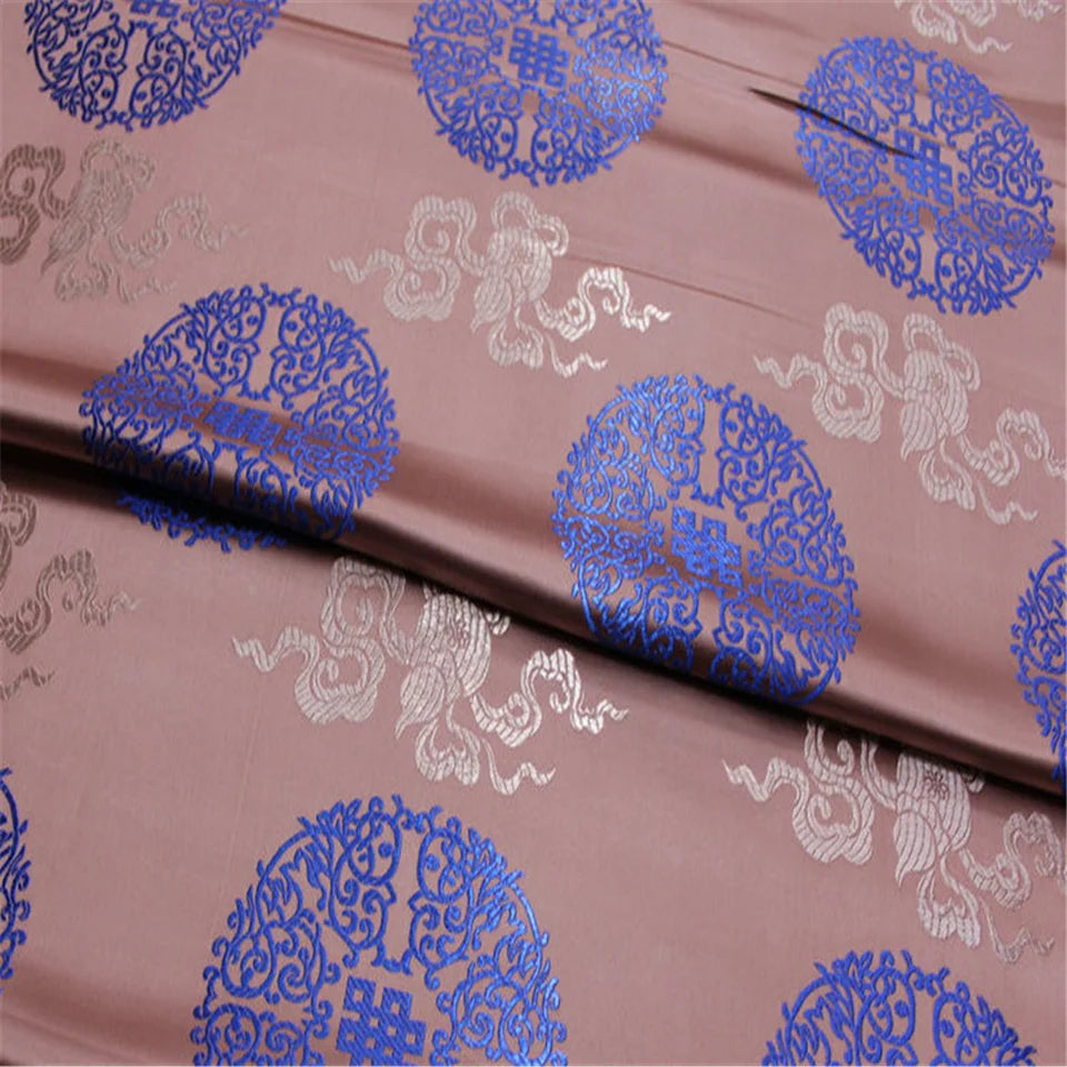 Promotion Price Dragon Pattern Wholesale Beautiful Colors Brocade Fabric with Nice Colors for Home Textile