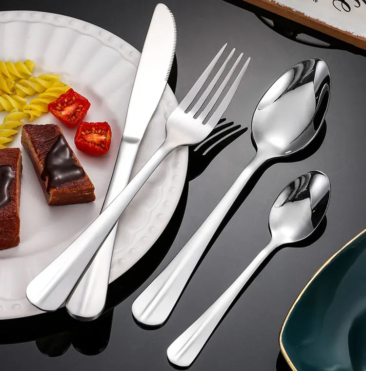New Kitchen Product Ideas 2021 Stainless Spoons Gold Cutlery Flatware Set Spoon Set Stainless Steel Cutlery