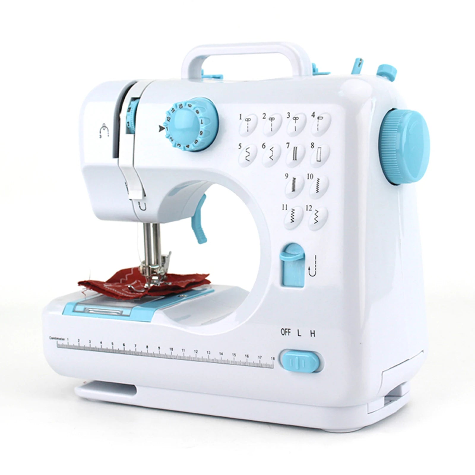 EU Stock Blue 505A Portable Sewing Machine with Double Speed for Beginners and Children Sewing Machine Simple and Easy to Use