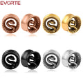 Evorte 10PCS Gold Ear Gauges Cool Snake Ear Plugs Tunnels Stainless Steel Hypoallergenic Wedding Earrings Expander Body Piercing