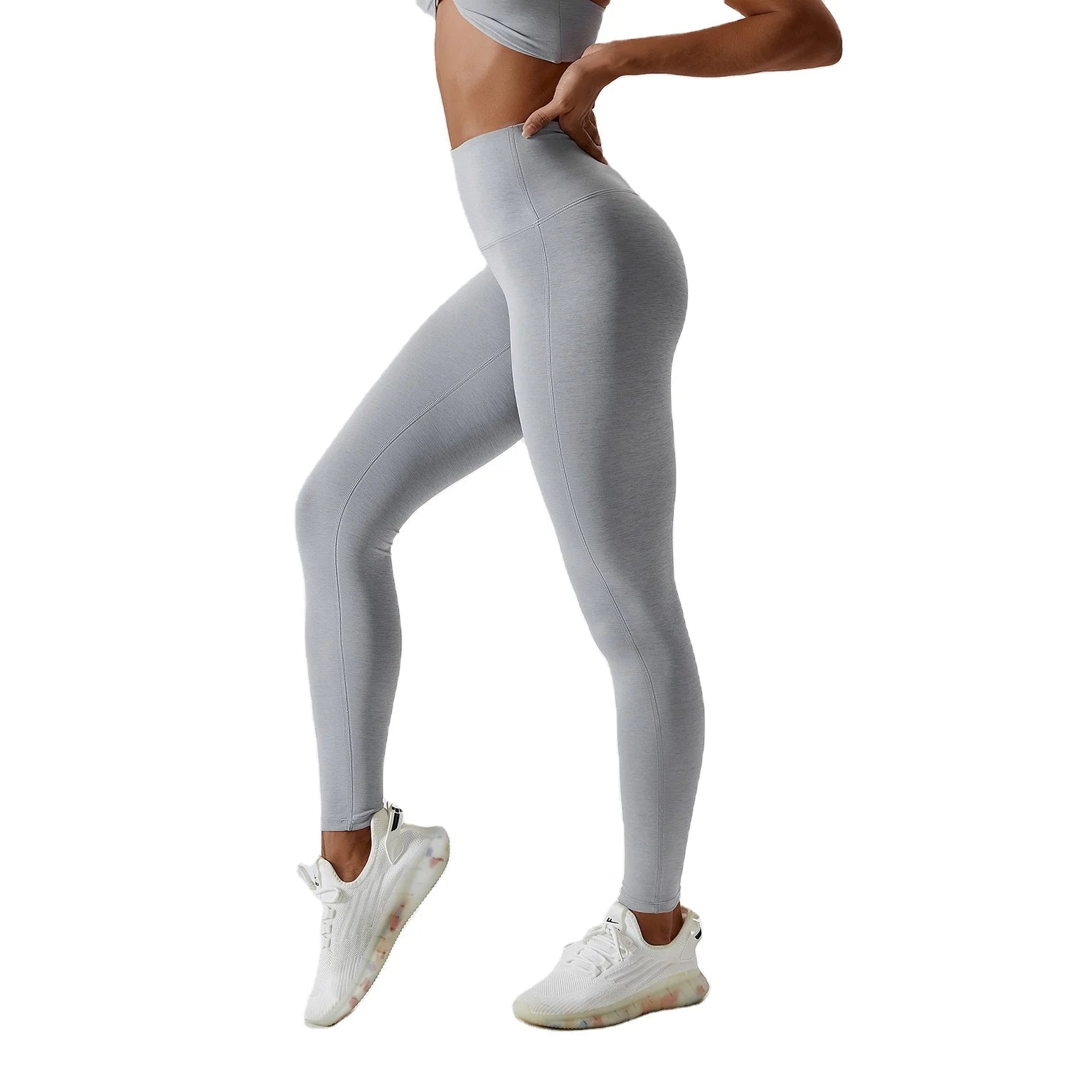 Yoga pants Women's high-waisted tight-fitting quick-drying body-building pants hip lifting running leggings