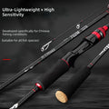 1.68M1.8M 2.1M 2.4M 2.7M Spinning Casting Fishing Rod 3 Tips MH M L High Carbon Medium Fast Action Lake Stream for Fishing