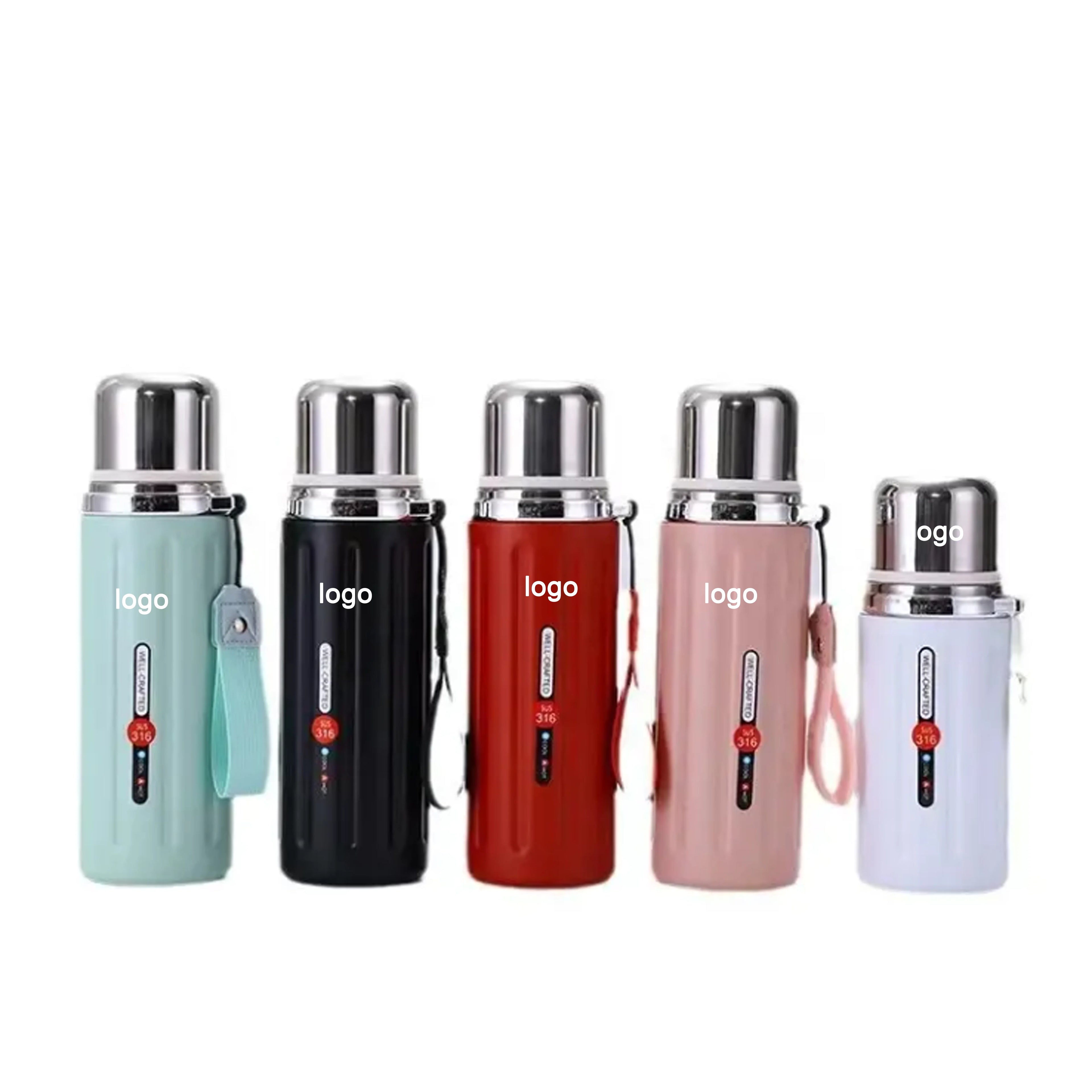 Net Red Large Capacity 316 Stainless Steel Insulation Cup Portable Female Student Water Cup Classic Design Vacuum Bottle Type