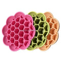 2026 New Arrival Dog Bowl Slow Feeder Flower Pet Licking Bowl Slow Feeding Silicone Dog Lick Bowl