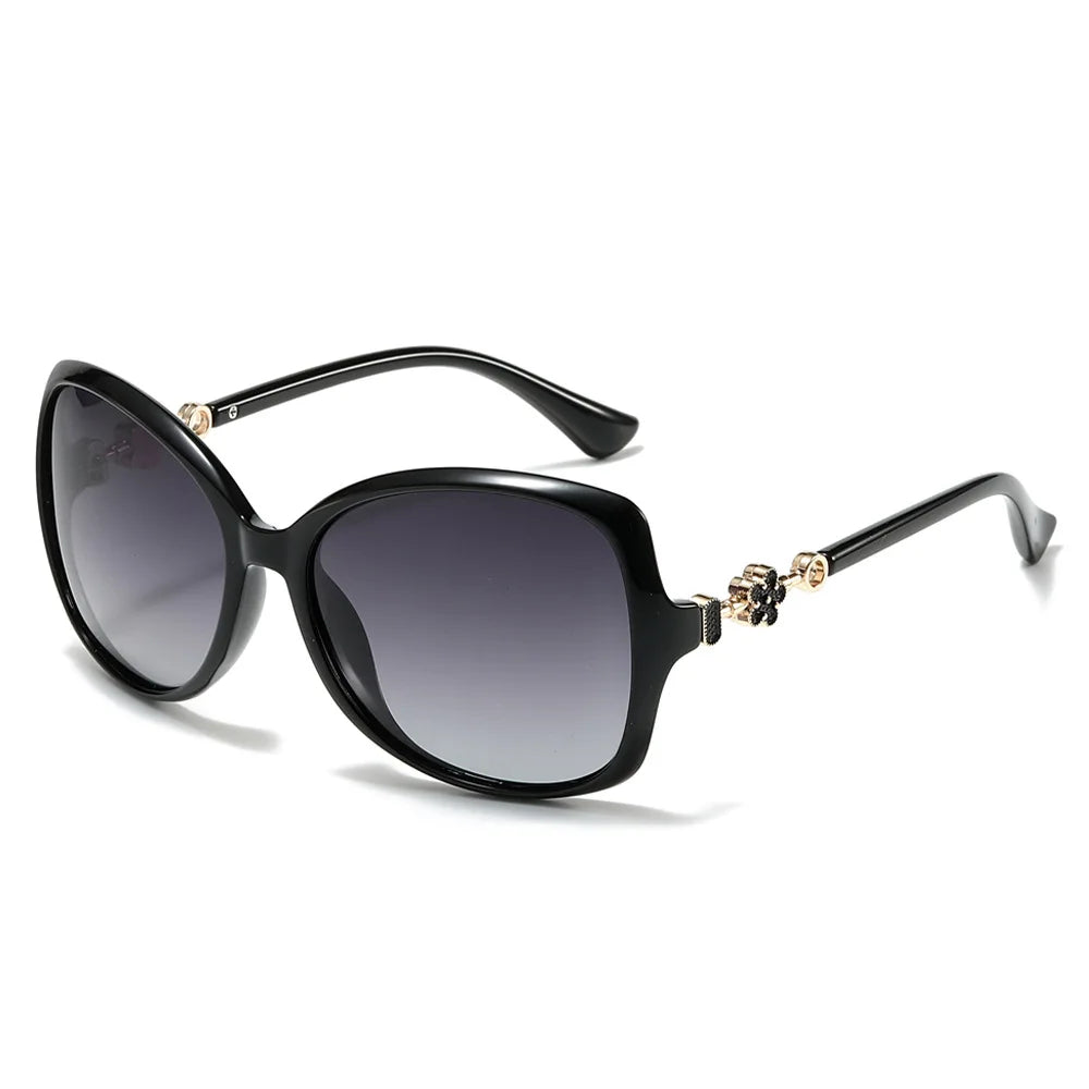 Oversized Women Butterfly Black Shades XYTS001XC Fashion Trendy TAC Polarized Sunglasses for Ladies
