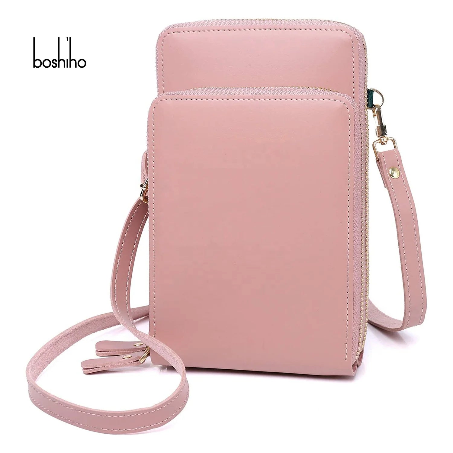 Boshiho Hot Sale Luxury Women's Mini Handbag Fashionable PU Leather Wallet Phone Bag