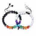2022 Popular Hot Sale Love Magnetic Bracelet Colorful Natural Stone Bracelet Turquoise Beaded Bracelet Couple Amour