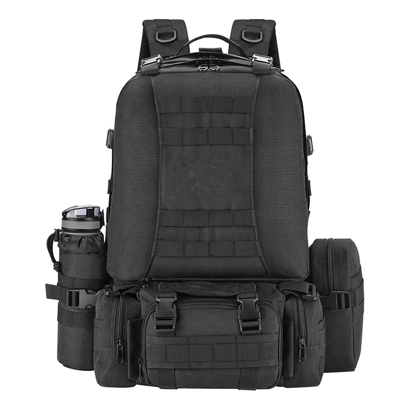 Large Capacity Tactical Backpack for Men 60L Camping Backpack With Bottle Holder Tactical Backpack for Camping Travel