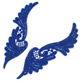 Guipure Lace Fabric Wholesale Colorful Embroidery Lace Appliques Sustainable Mirror Lace Pair Fabric for Garment Clothes