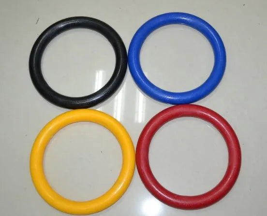 Adjustable Strap Gymnastic ABS Wooden Gym Rings Core Strength Exercise Jump Ropes