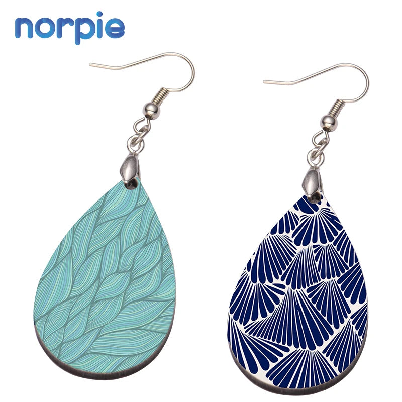 Double Sided  Earrings Special Hot Selling Heat Transfer Blank MDF Earrings Sublimation Earrings