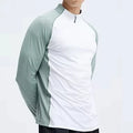 MAYYOUNG Men Quarter Zip Pullover Golf Sport Shirts Custom Logo 1/4 Zip Active Wear Workout Running Pullover