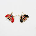 Jachon Newest Enamel Bee Brooch Wome Fashion Alloy Insect Pin Accessories Enamel Safety Bee Brooch Pin for Women Girl