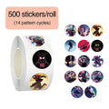 MU 500 PCS/Roll Custom Spider-Man Across Spider-Verse Die-Cut Vinyl Stickers Durable Washi Tape Paper Packaging Labels