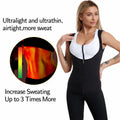 Women Body Shaper Corset Sauna Sweat Suit Sleeve Waist Trainer Fitness Slimming Workout Sauna Vest Top with Zipper