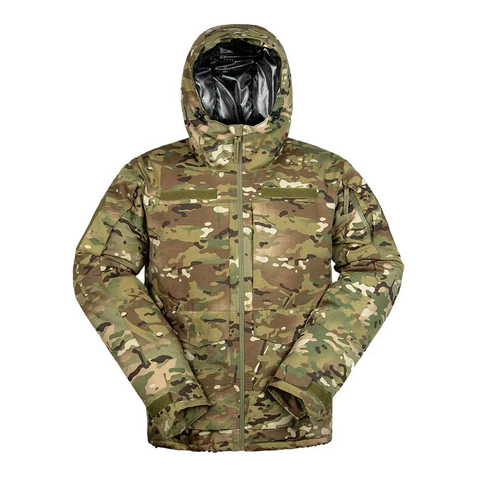 ZJFIT Customization Outdoor Heat Reflection Tactical Padded Clothes Jacket Winter Warm Camouflage Plus Size Coat Tactical Jacket