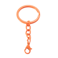 PD617 Wholesale DIY Accessorized Metal Key Chains Colorful Plated Keychain Accessories