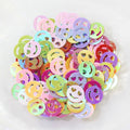 Round Cute Cartoon Smile Faces Assorted Colors Flat Stickers 10mm for DIY Crafts Making
