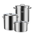 KENGQ Hotel/Restaurant Commercial Large Soup Pot 304 Stainless Steel Soup Pot Large Capacity