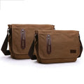 Wholesale Waterproof Cotton Canvas Custom Print Logo Side Sling Crossbody Luggage Travel Shoulder Messenger Bag for Men Women
