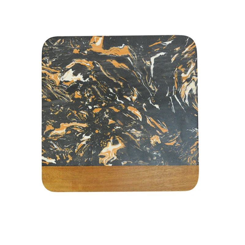 Wood and Marble Cutting Board Cheese Serving Board Meats Crackers Steak Fruits Charcuterie Chopping Boards