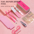 15pcs Basic pink Nail Supplies Tools  Set Nail Accessories Professional Nail Art Salon Tools  Manicure Tools