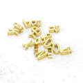 Stainless Steel Jewelry DIY Silver/ Gold/ Rose Gold 10mm Alphabet Initial Letter Charms Pendant Beads