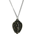 Custom Antique Silver Plating  3D Religious Medals With Pink Strap