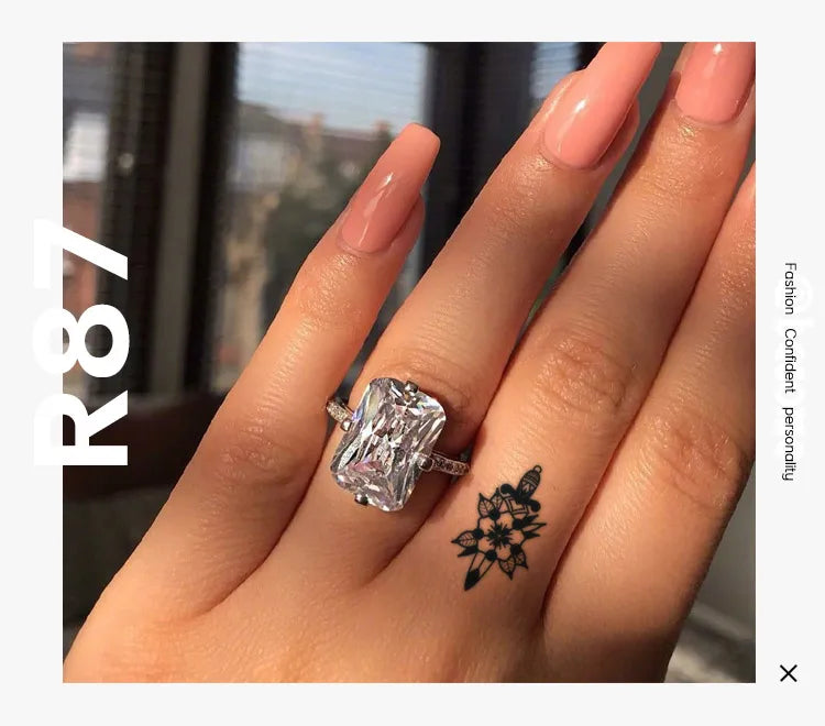 Customizable 3D Semi-Permanent Finger Body Tattoo Sticker Waterproof Fake Print Temporary and Printed Sheet for Men