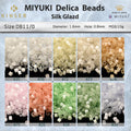 Miyuki Delica Beads 1.6 mm [10 Color Silk Glazed 1  ]10g Pack