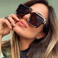 Saije Classic Women Sunglasses Fashion Thick Square Sun Glasses Chunky Frame Sunglasses