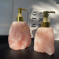 Rose Quartz Gem Stone Foam Hand Soap Dispenser for Hotel Use Modern Design Manual Liquid Dispenser