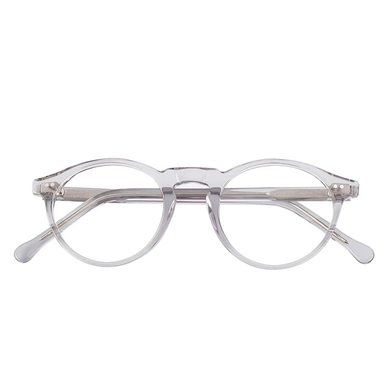 Vintage Optic Thick Transparent Mens Women Round Glasses Eye Glass Frames With Acetate