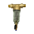 Home Water Manual Cleaning Household Pre-Filtration Copper  Filter Purifier Water Prefilter with Pressure Gauge