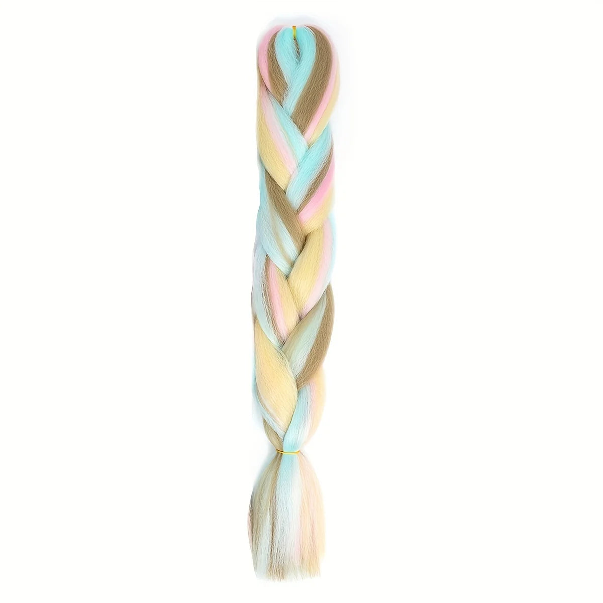24inch Ombre Rainbow Mixed Color Jumbo Braids Ombre Rainbow Mixed Color Jumbo Braids