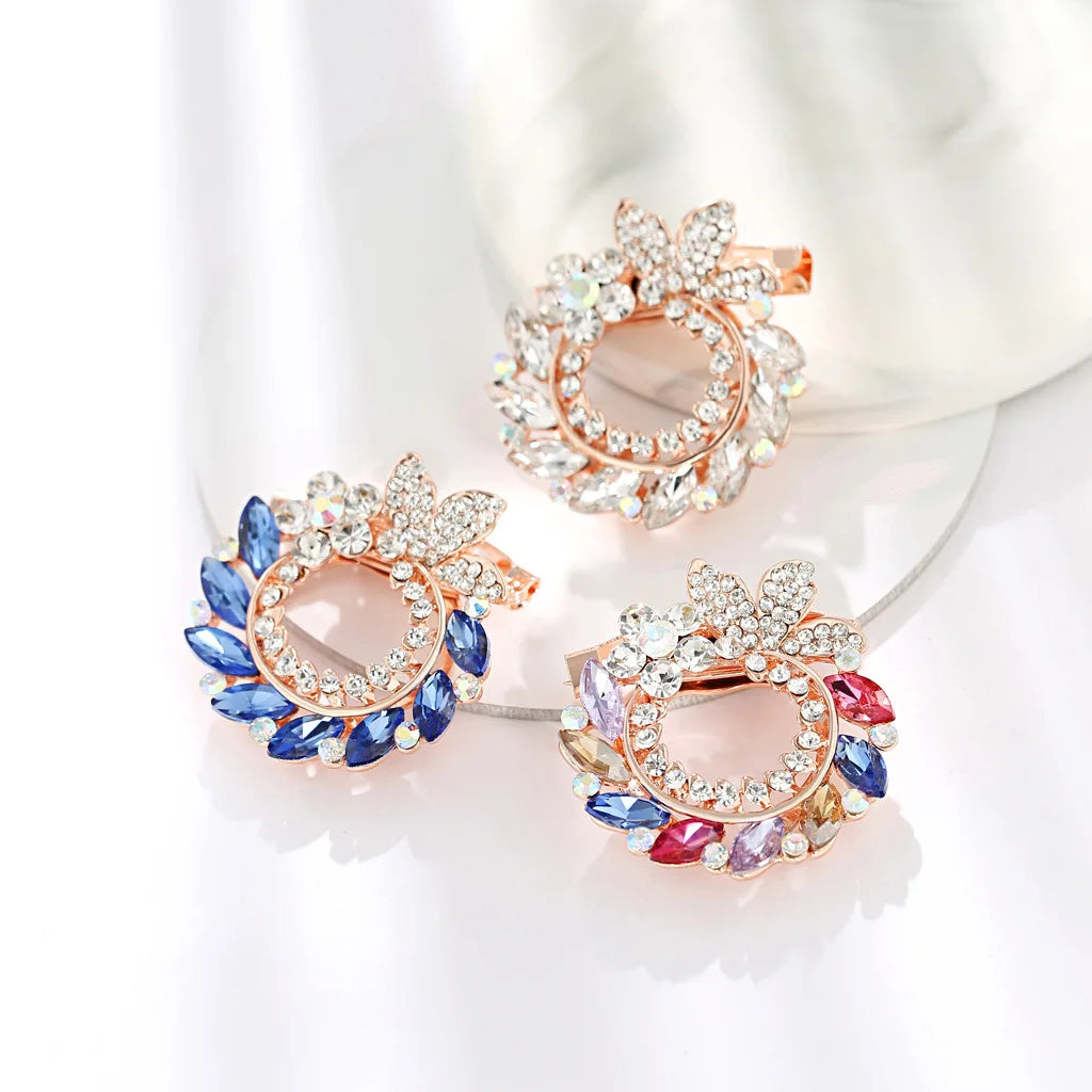 Rhinestone Crystal Flower Brooches for WomenWedding Bridal Party Brooch Pins