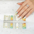 Best Selling Gold Stamping Nail Stickers Colorful Transfer Mix Designs Decals 3D Customized Blue butterfly Nail Stickers