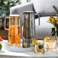 Modern Vintage Home Water Pot Jug Set Wholesale Glass Carafe for Hotel Restaurant Gifts or Personal Use Blown Technology