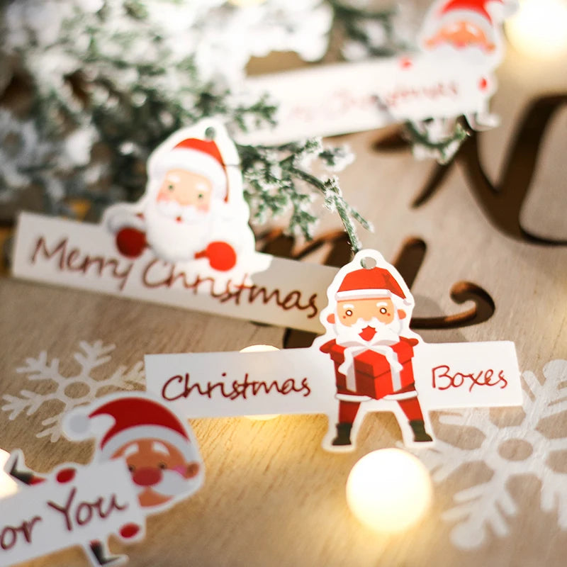 Custom Garment Swing Tags Cardboard Paper Custom Clothes hang Clothing Tag Christmas Gift hang Tag Label