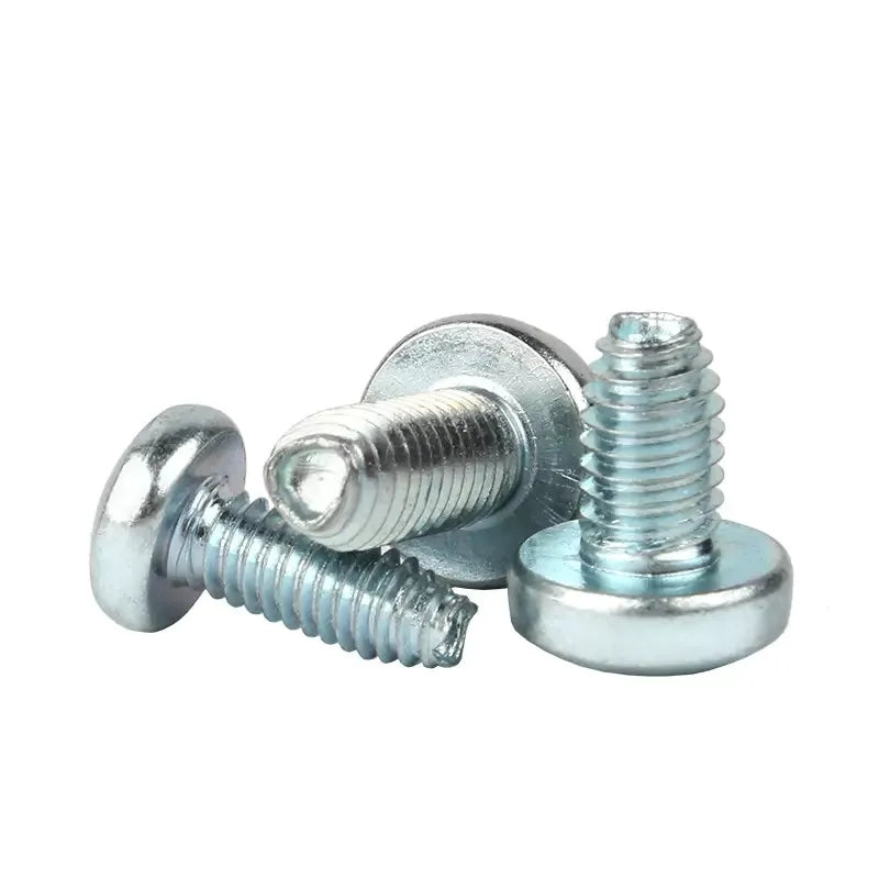 Din7500 Round Head Phillips Triangular Thread Lock Self Tapping Screw Cross Recessed Pan Head Thread Rolling Screws