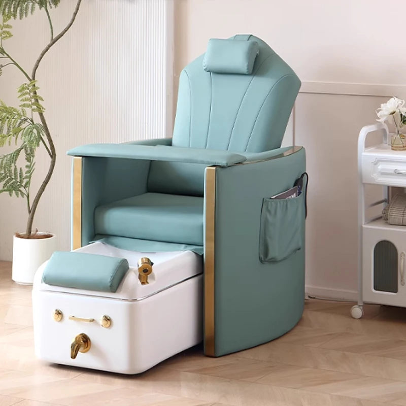 Factory Hot Sale Kids Bed Portable Beauty Salon Pink Pedicure Massage Chair Foot Spa