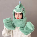 2021 Winter New Cartoon Animal Cute Dinosaur Long Adult Cosplay Plush Funny Hat